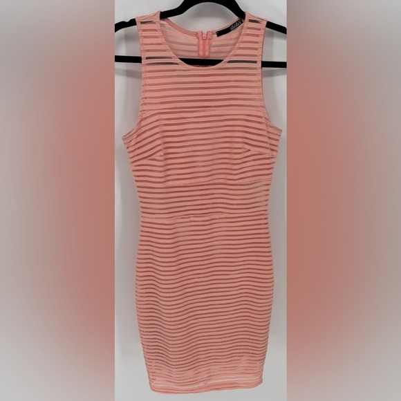 LuLu's Mesh Mid Sheer Sleeveless Mini Dress - Picture 2 of 12